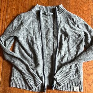 Kids zip up sweater cashmere